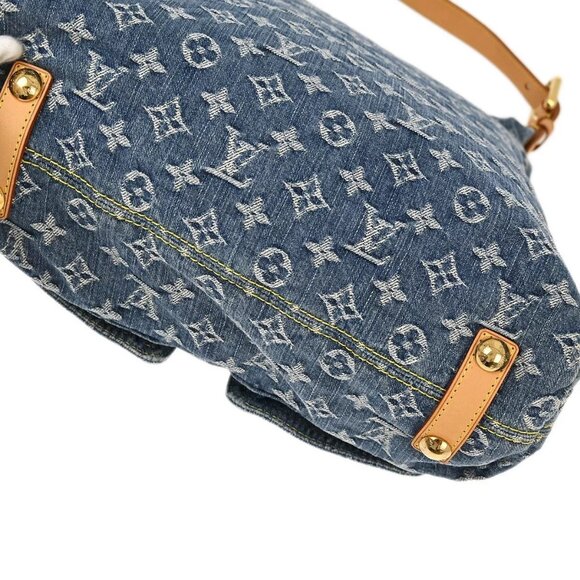 Louis Vuitton Blue Monogram Denim Baggy GM Shoulder Bag - Picture 3 of 11